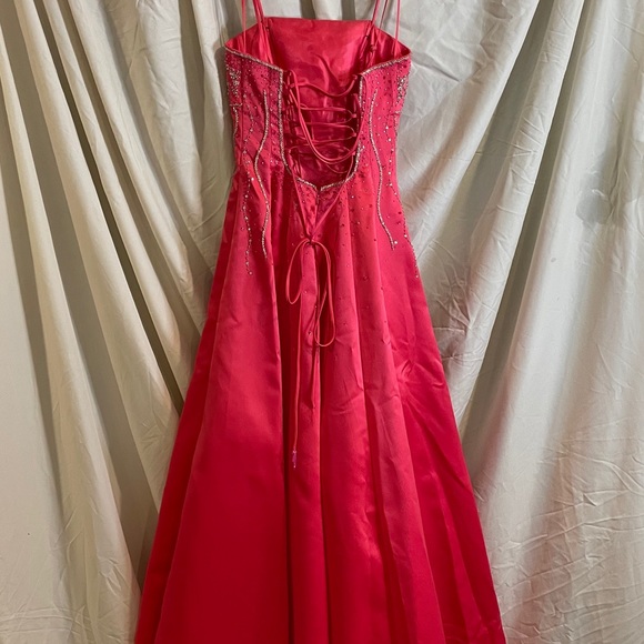 Caché Pink Princess Tie Back Gown - Picture 4 of 6